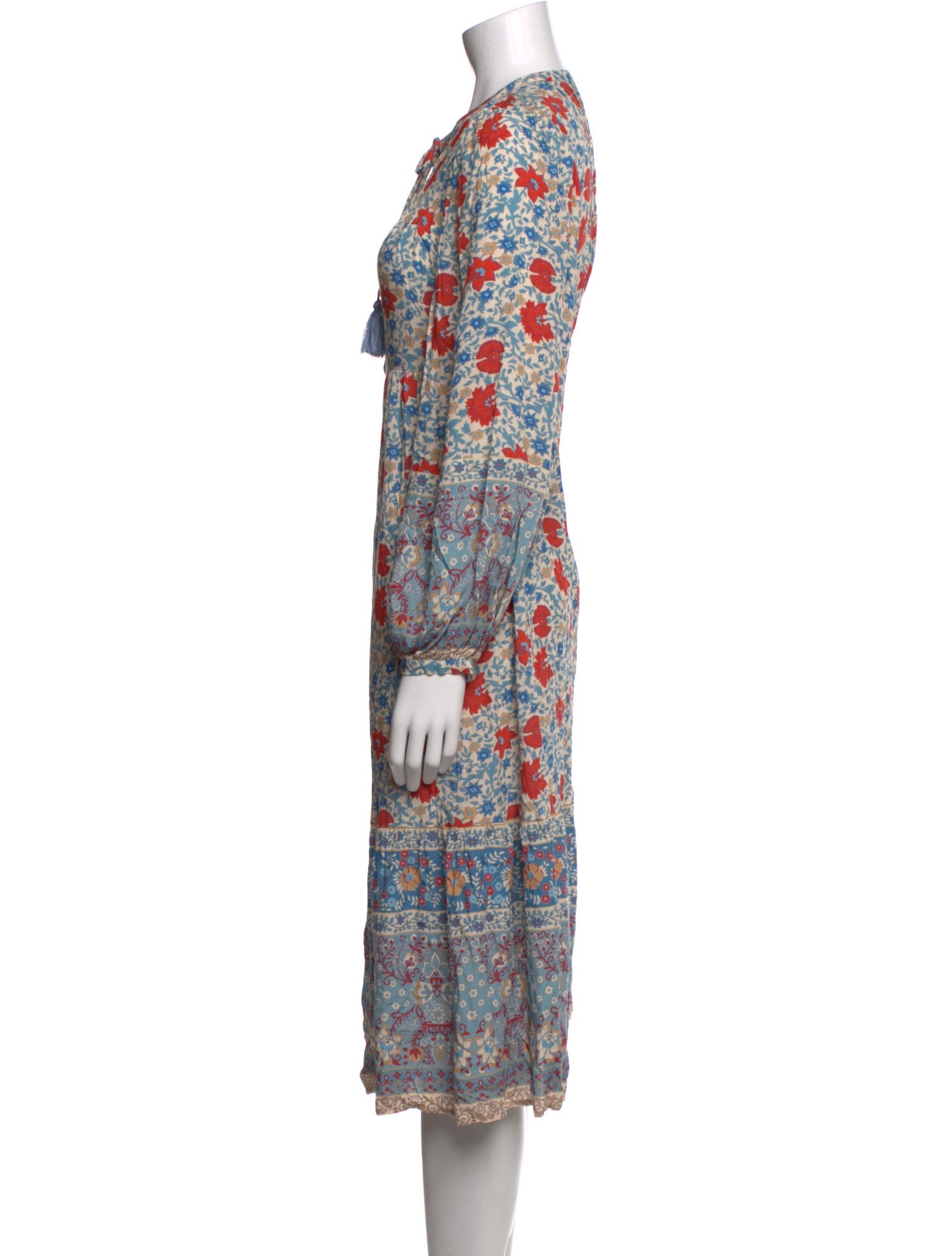 Spell Floral Print Midi Length Dress