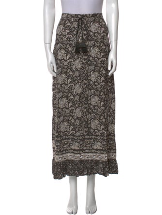 Spell Printed Midi Length Skirt