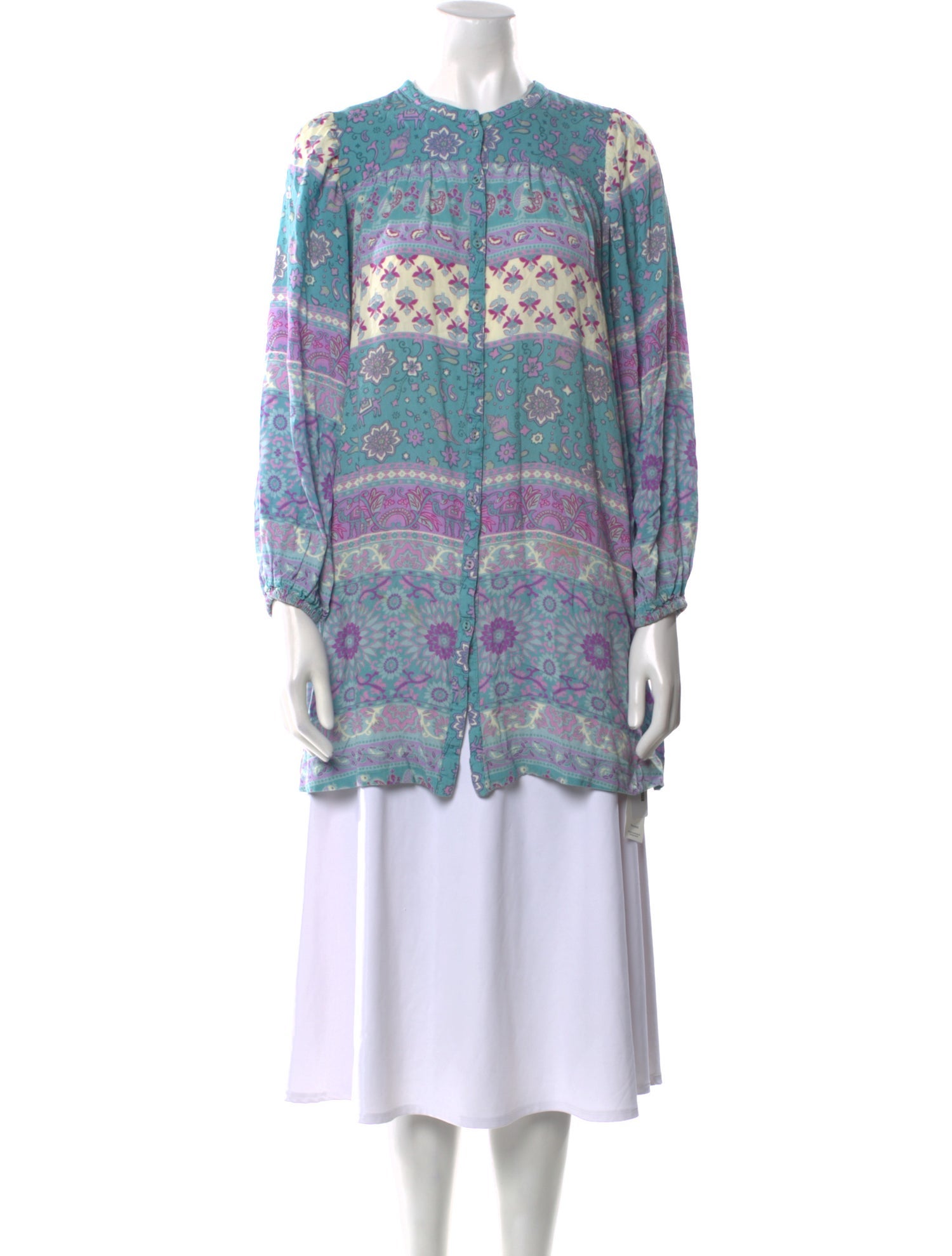Spell Paisley Print Crew Neck Tunic