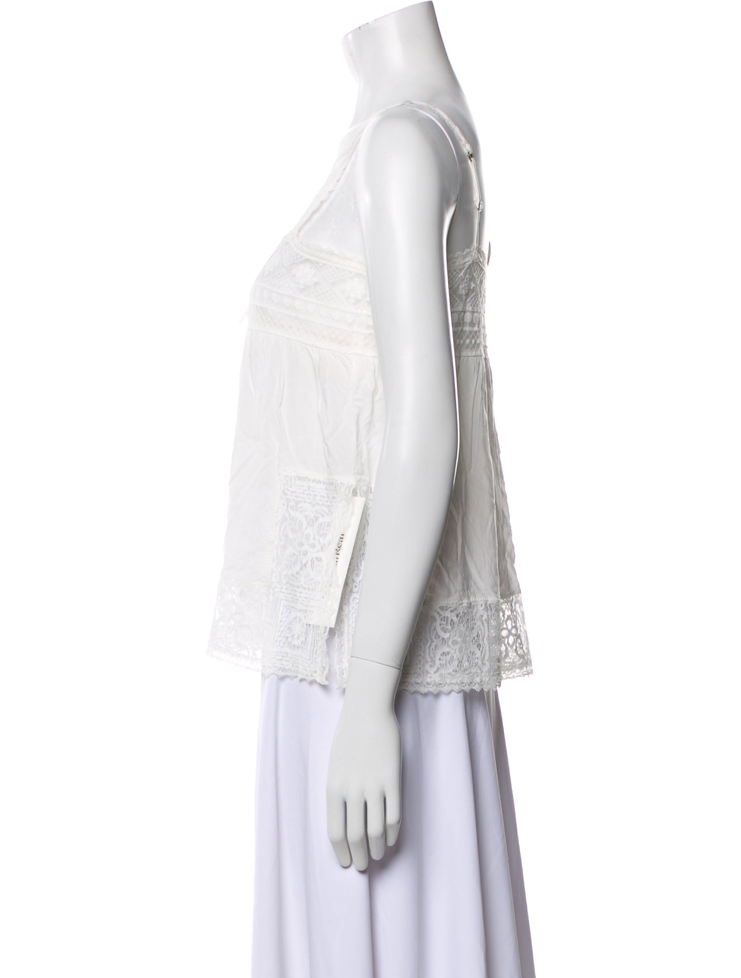 Spell Square Neckline Sleeveless Top