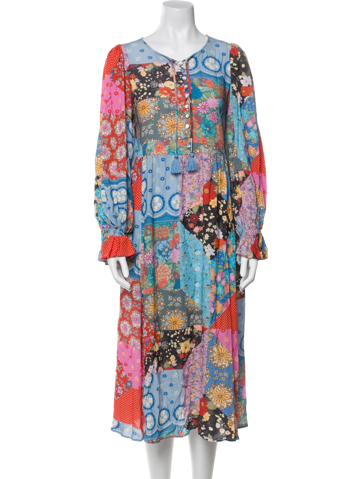 Spell Floral Print Midi Length Dress