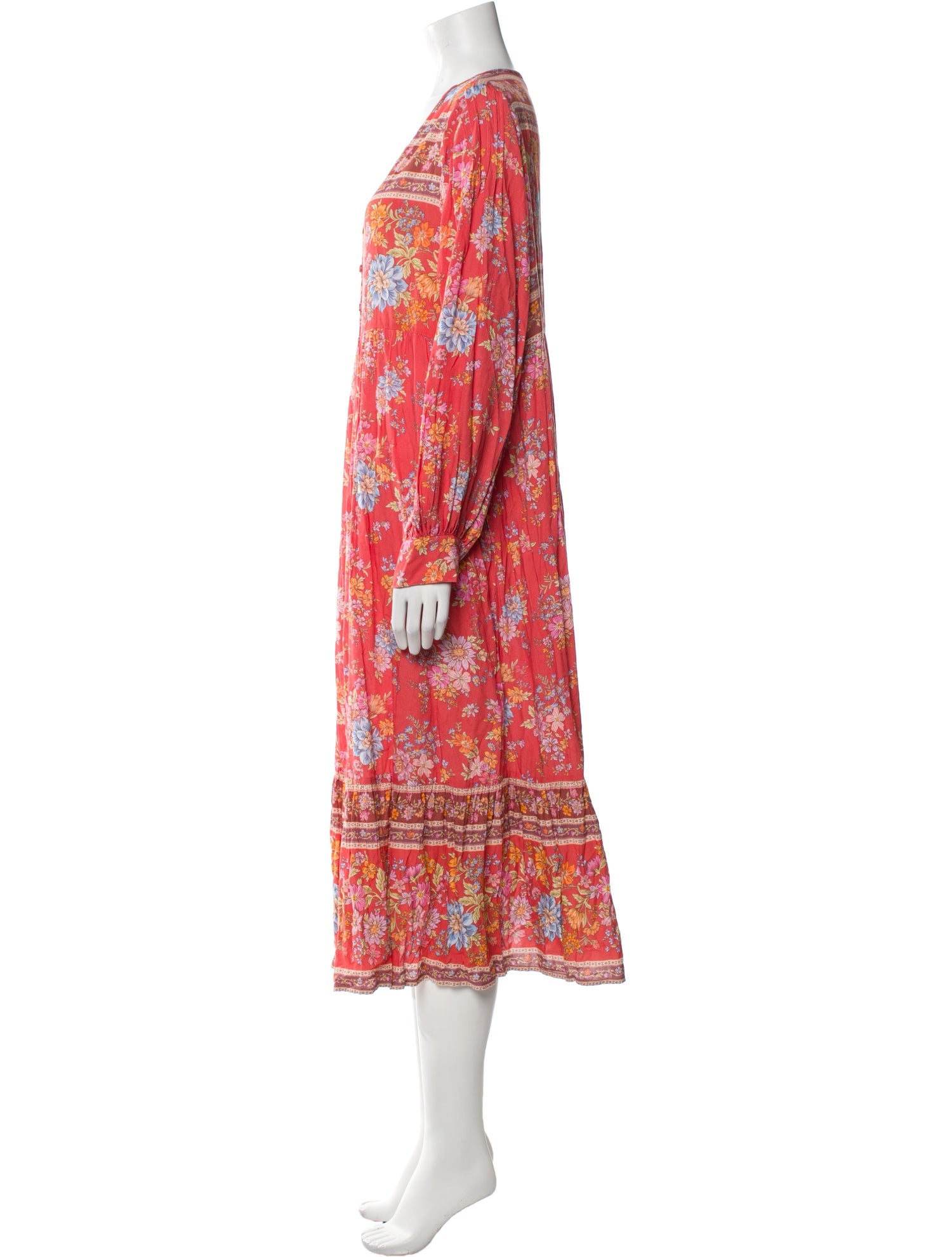 Spell Floral Print Midi Length Dress