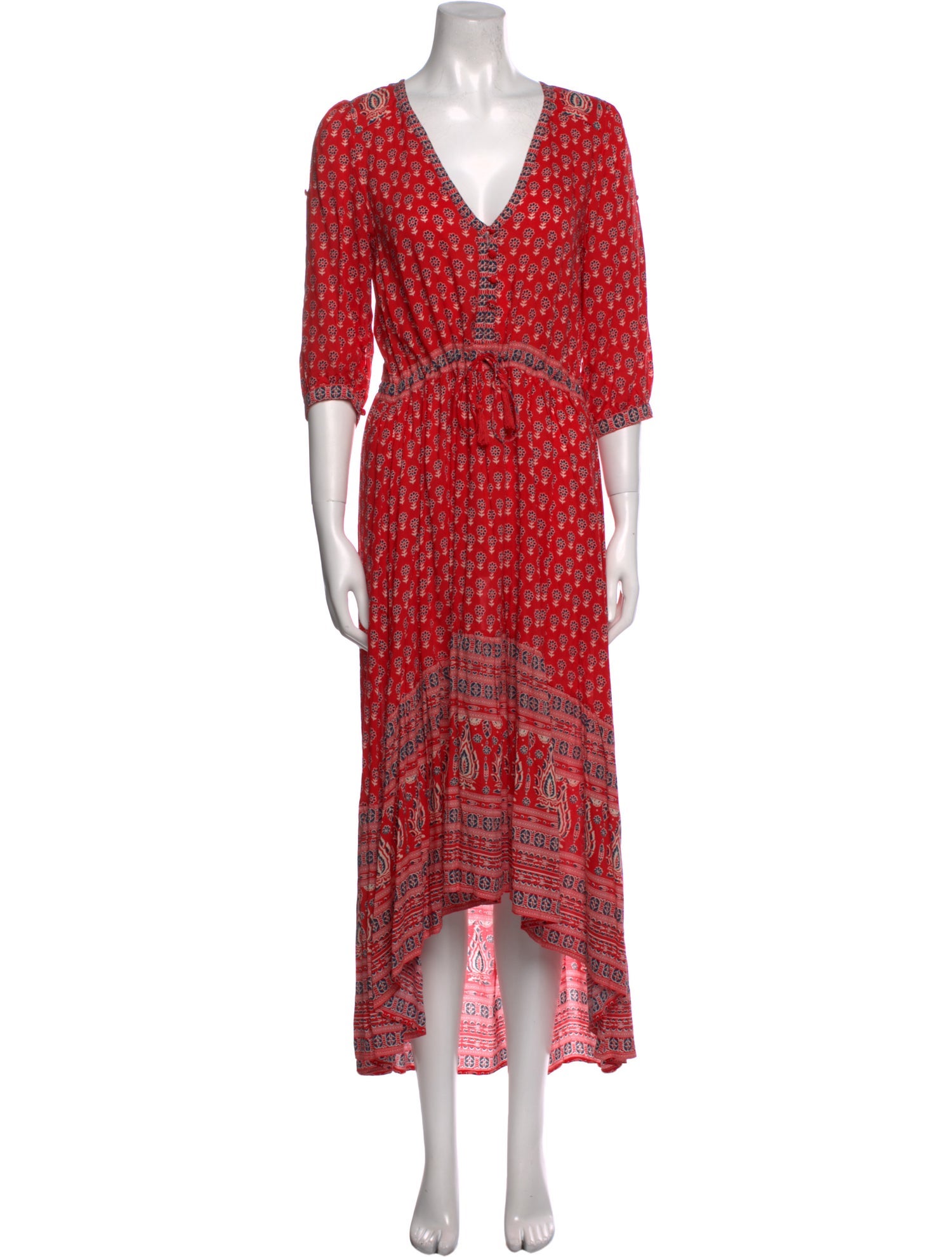 Spell Printed Long Dress