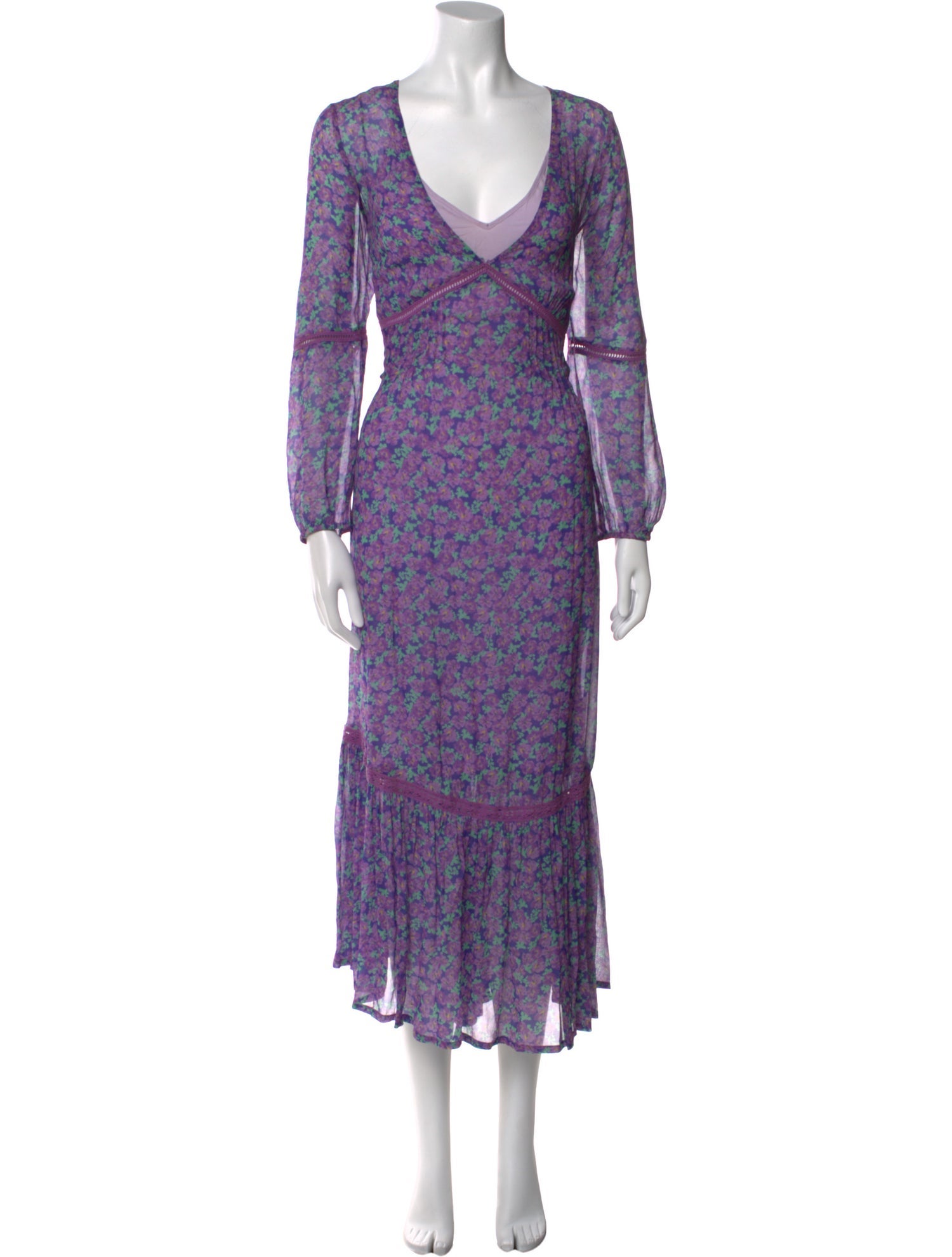 Spell Floral Print Long Dress