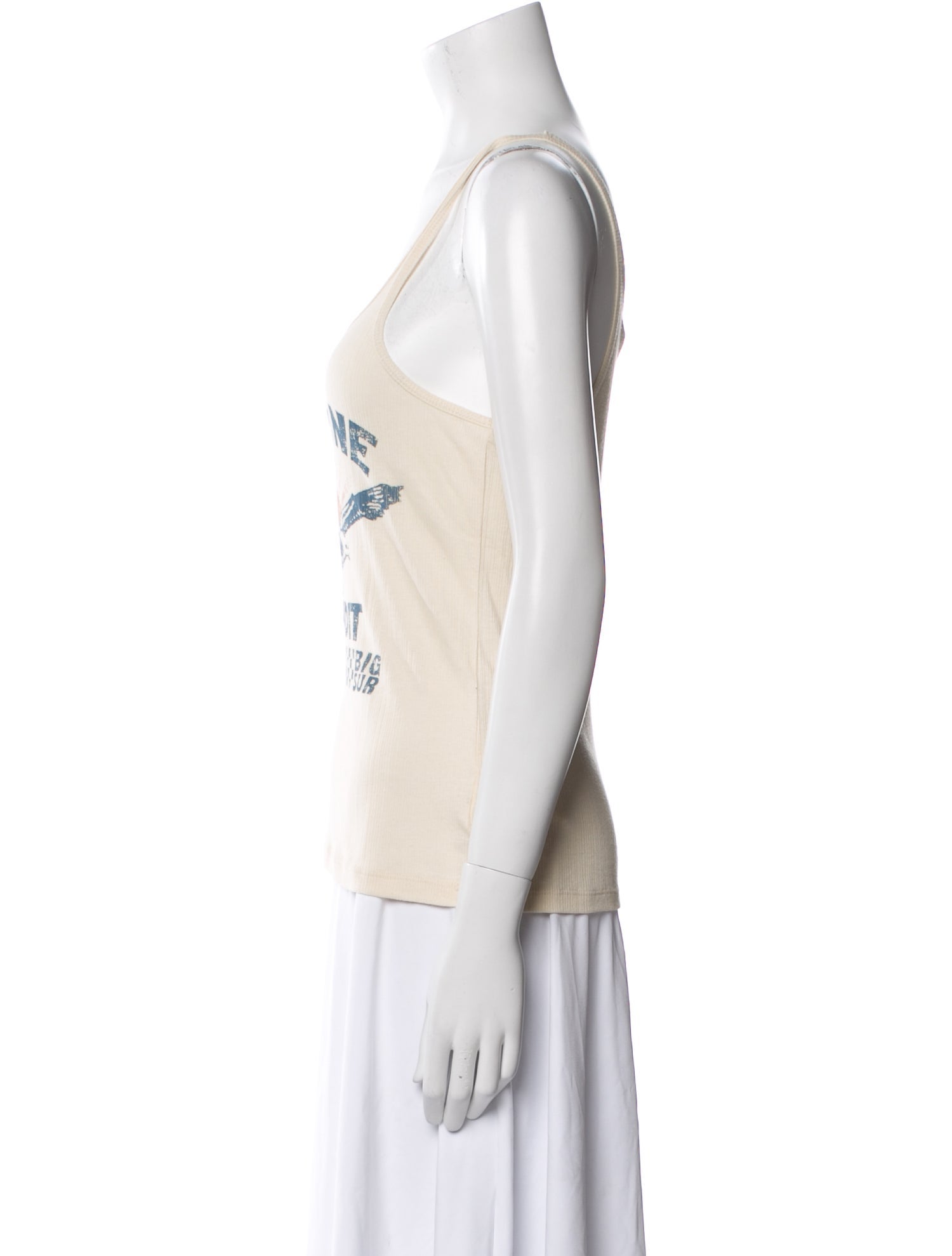 Spell Graphic Print Scoop Neck Top