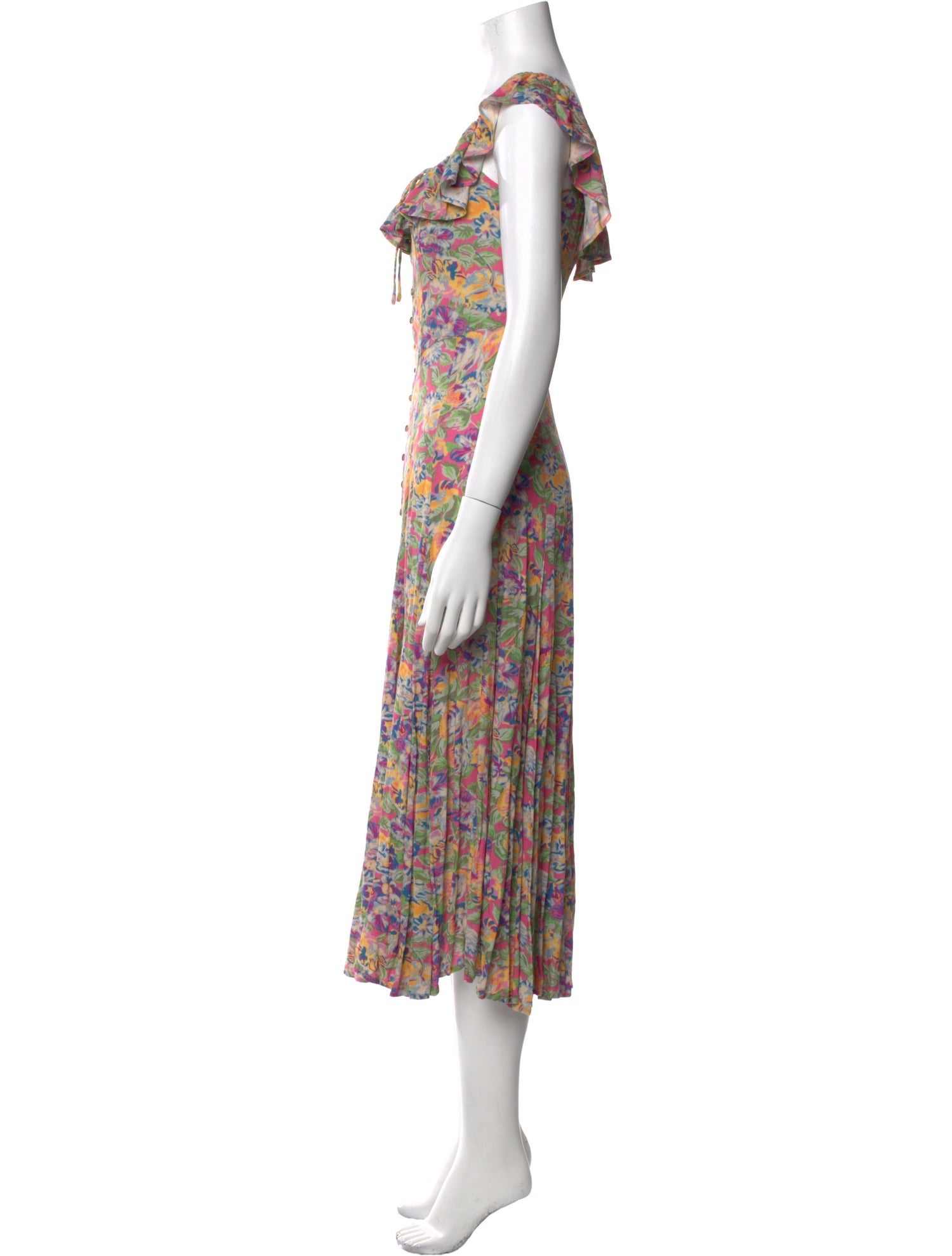 Spell Floral Print Midi Length Dress