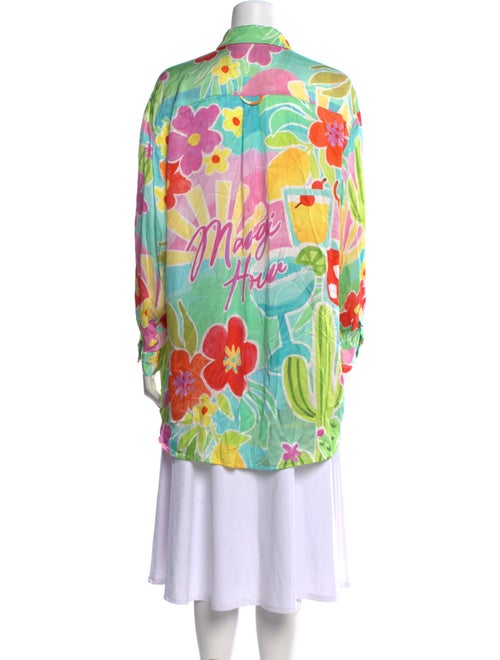 Spell Floral Print Mock Neck Tunic