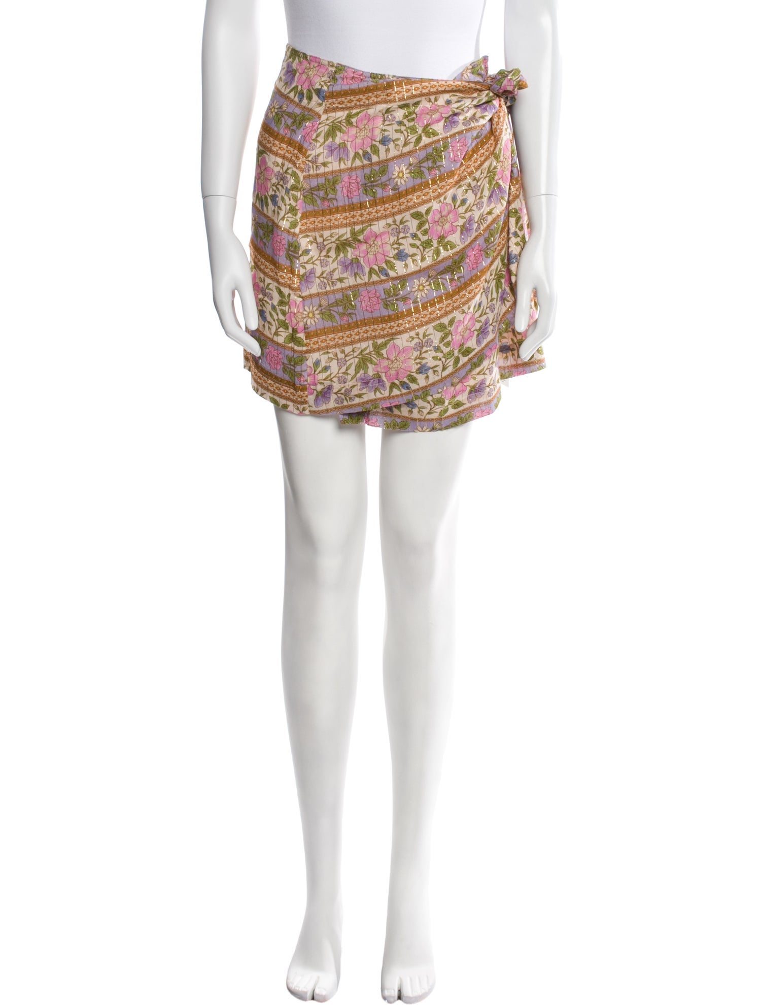 Spell Floral Print Mini Skirt w/ Tags