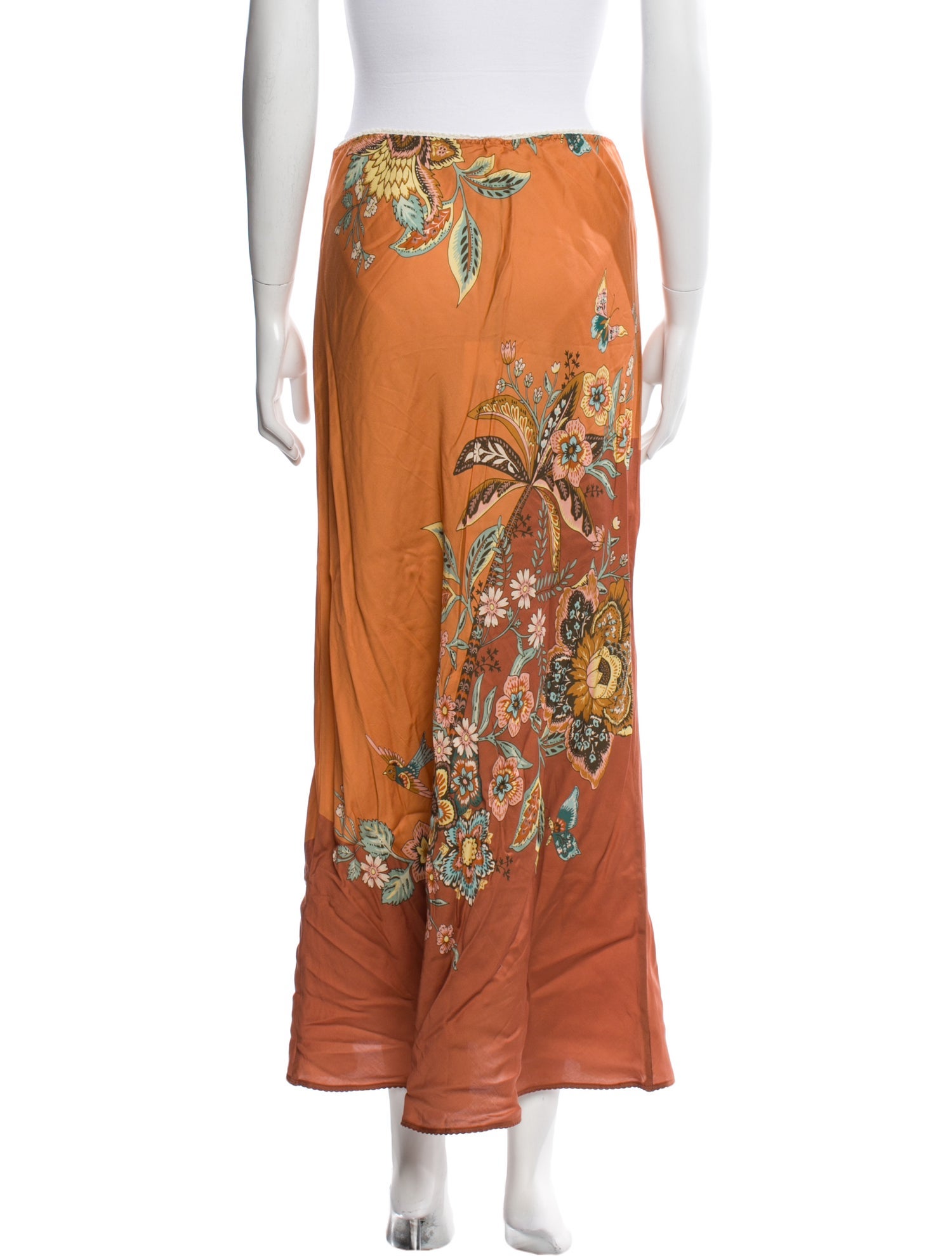 Spell Floral Print Midi Length Skirt