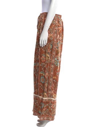 Spell Printed Wide Leg Pants
