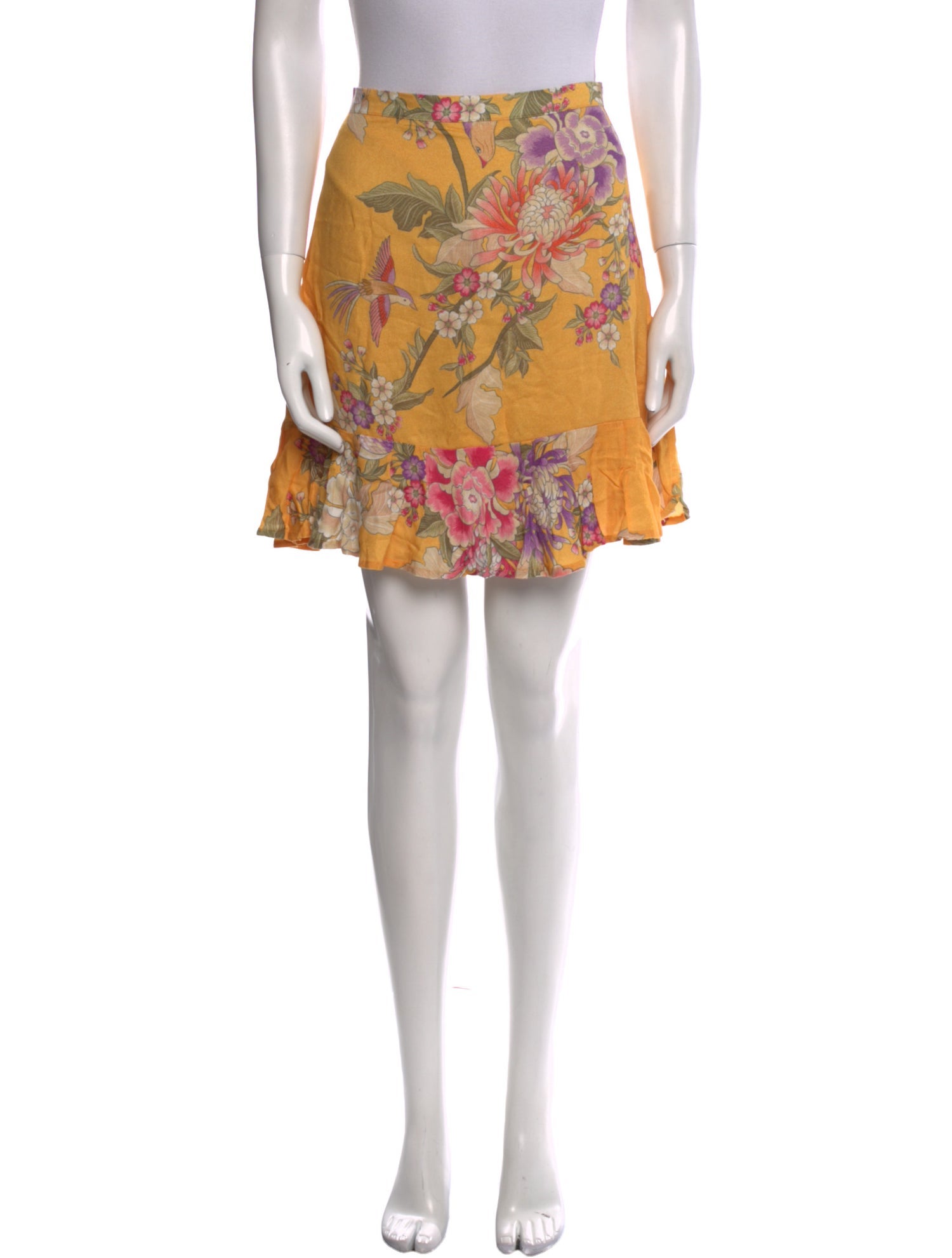 Spell Floral Print Mini Skirt w/ Tags