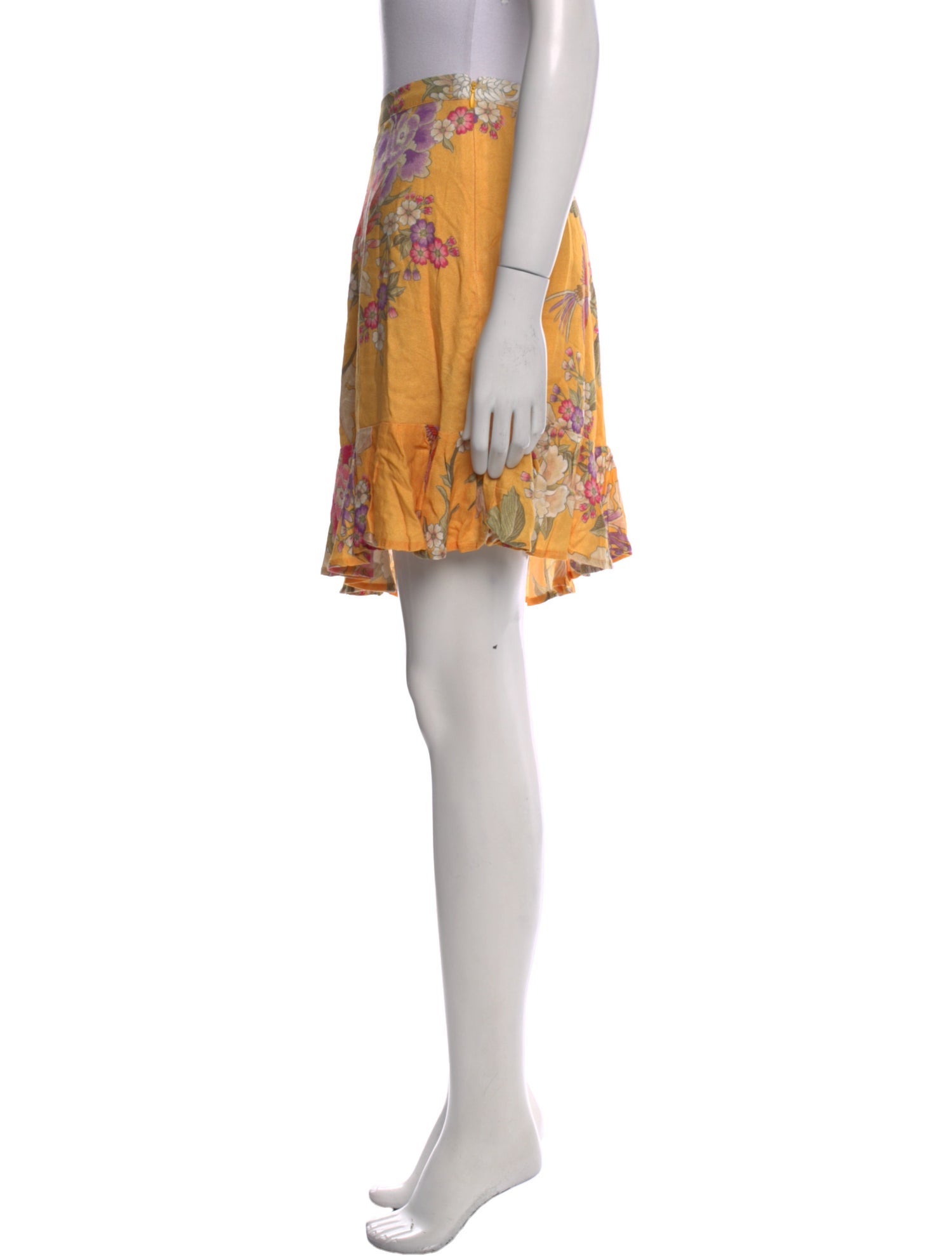 Spell Floral Print Mini Skirt w/ Tags