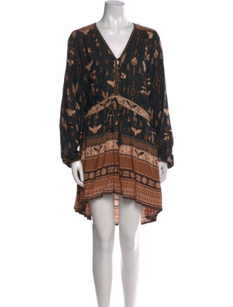 Spell Printed Mini Dress