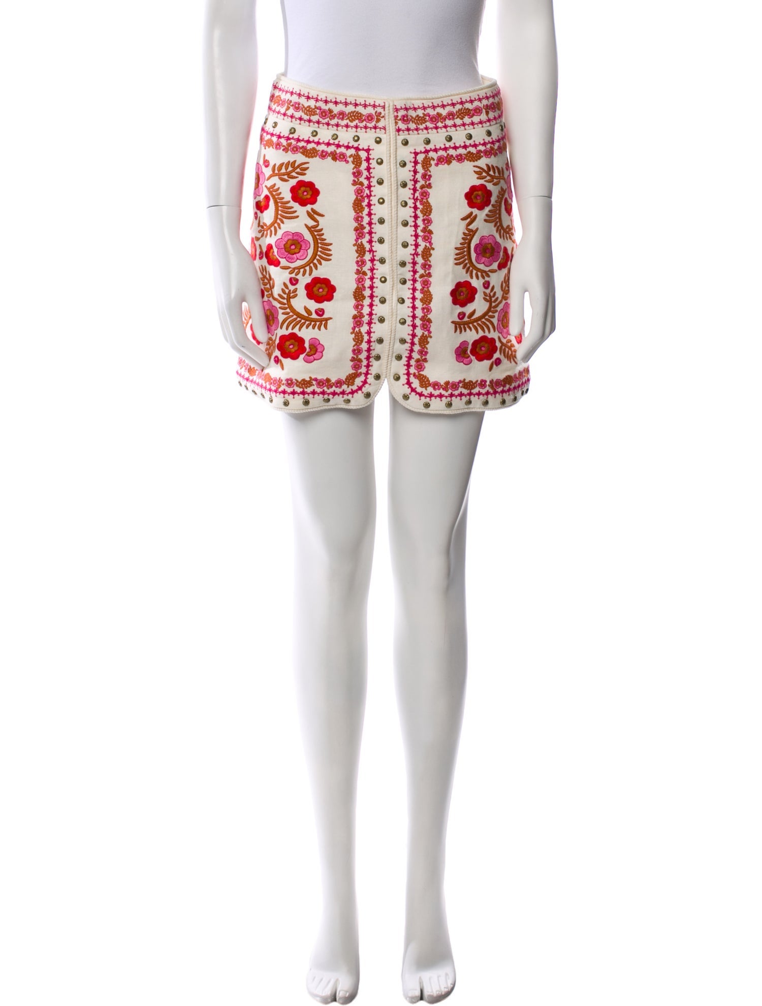 Spell Printed Mini Skirt