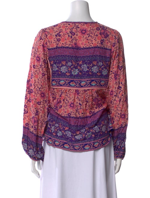 Spell Paisley Print V-Neck Blouse