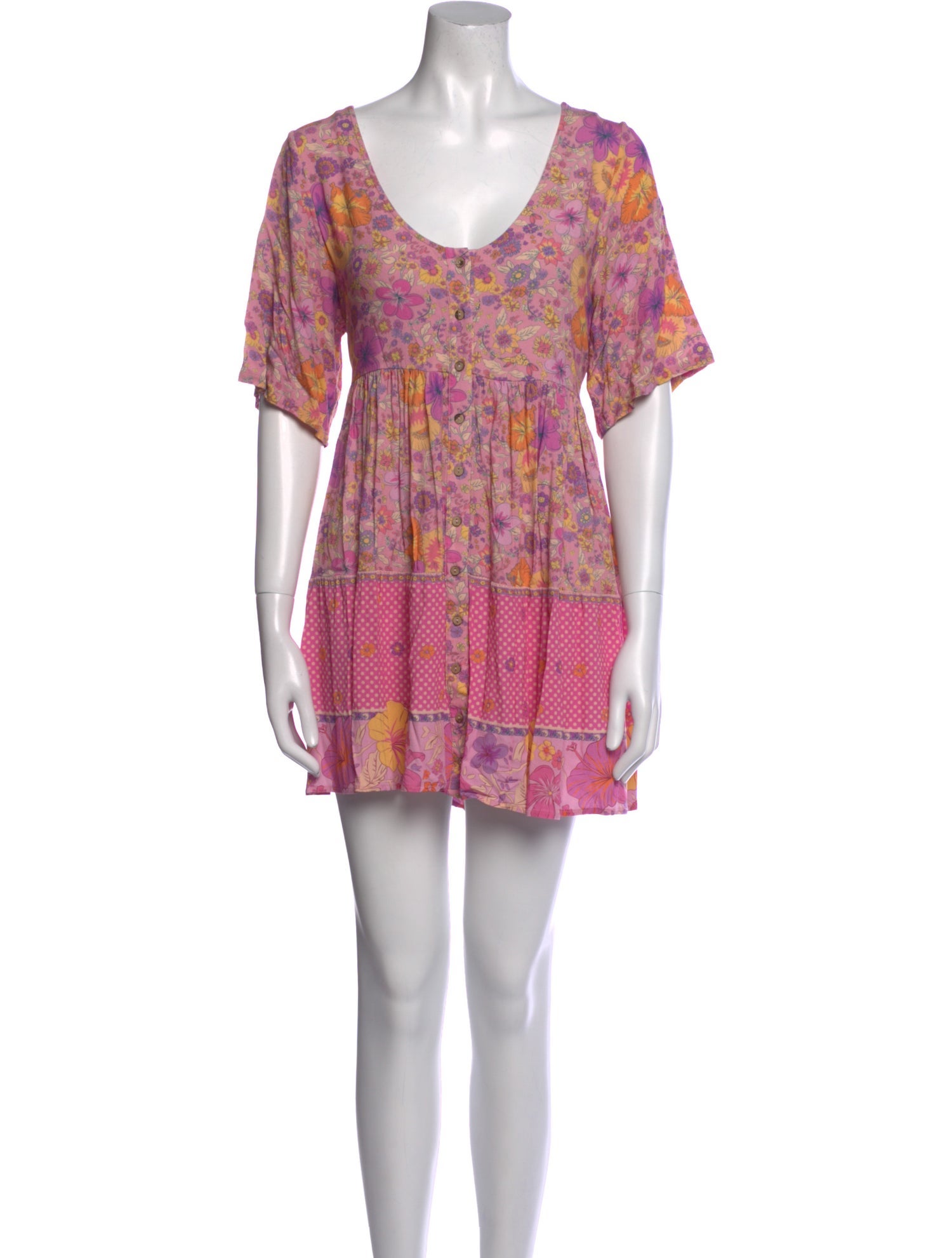 Spell Printed Mini Dress