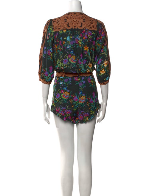 Spell Floral Print V-Neck Romper