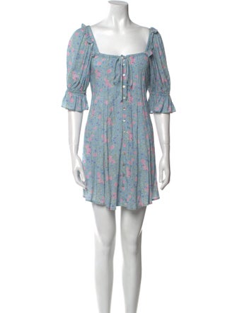 Spell Floral Print Mini Dress