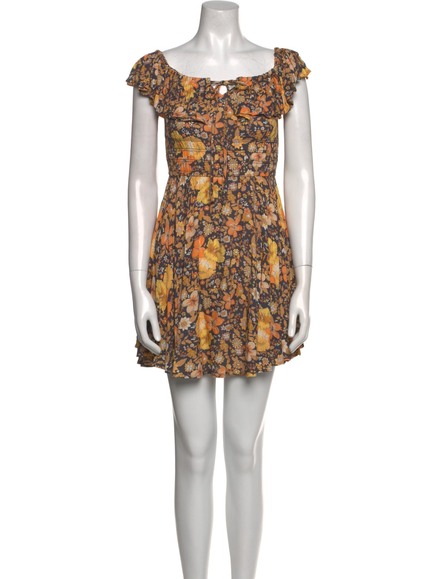 Spell Floral Print Mini Dress