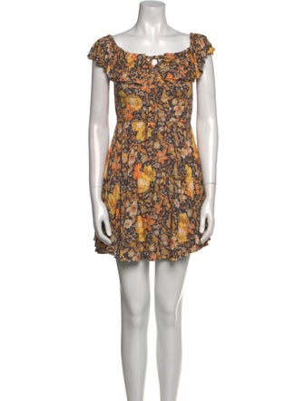 Spell Floral Print Mini Dress