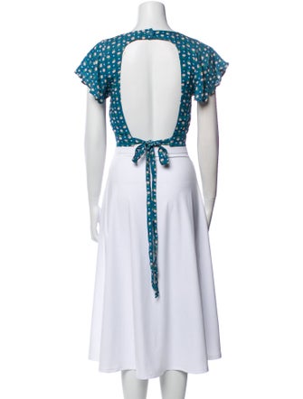 Spell Floral Print V-Neck Crop Top