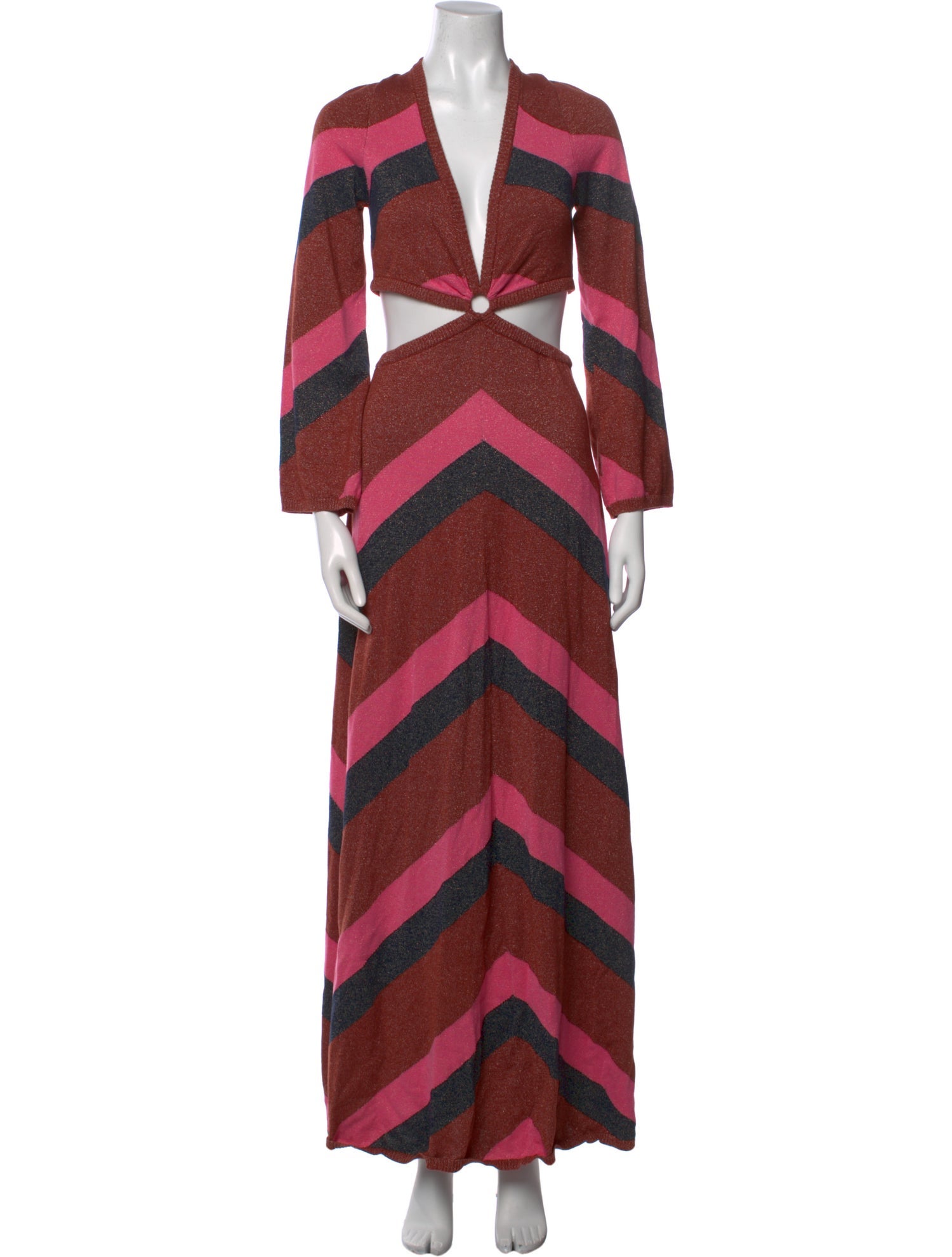 Spell Striped Long Dress w/ Tags