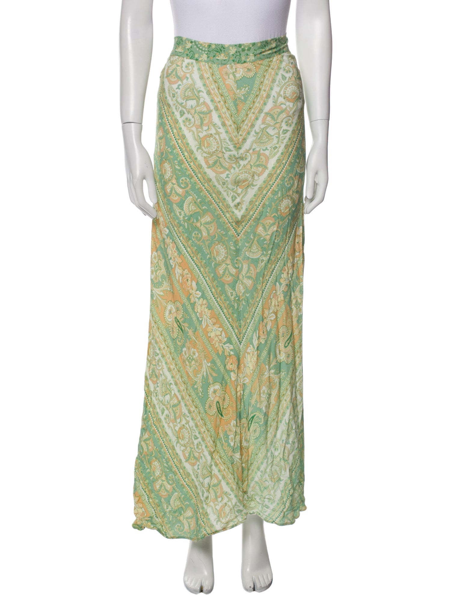 Spell Floral Print Long Skirt w/ Tags