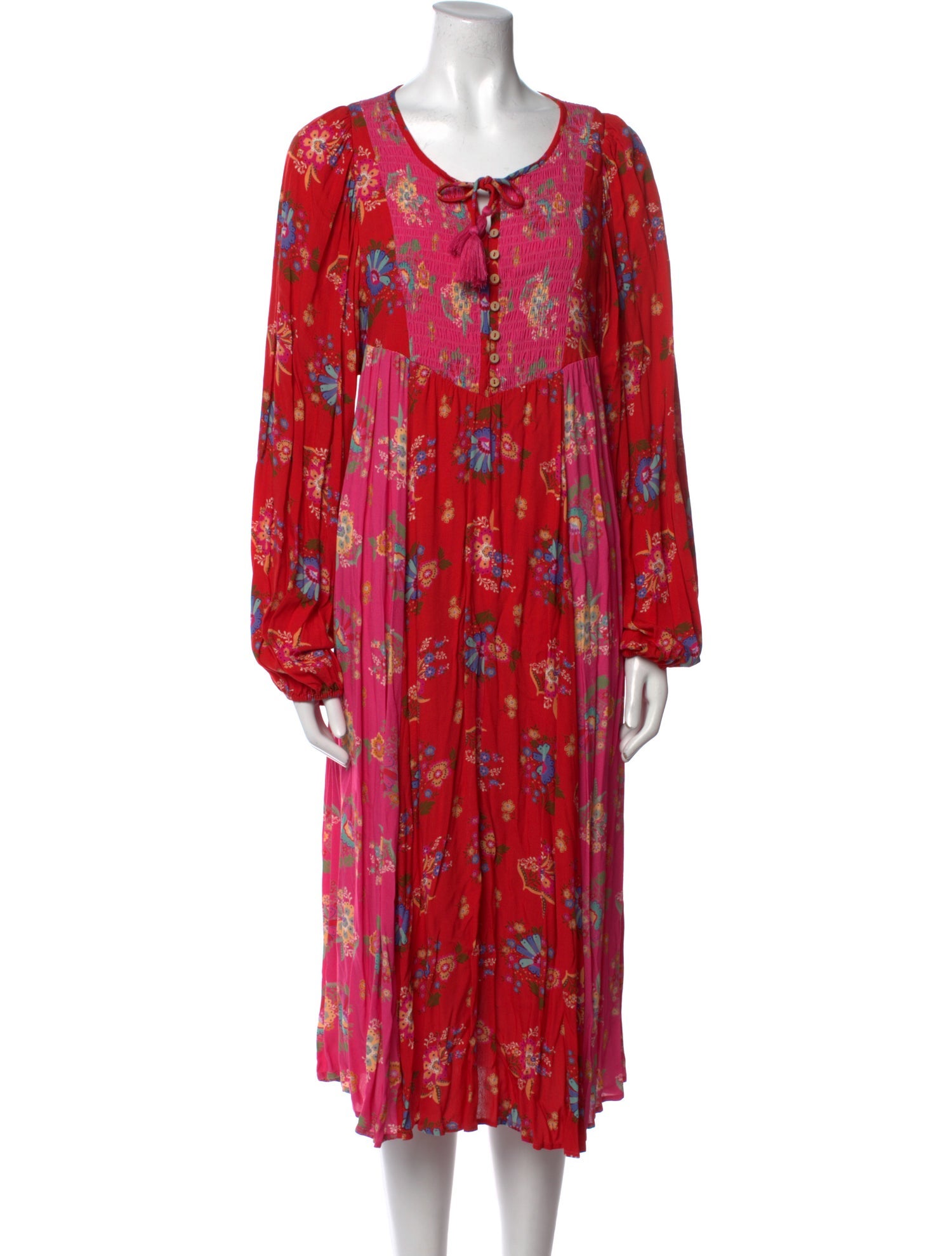 Spell Floral Print Midi Length Dress w/ Tags