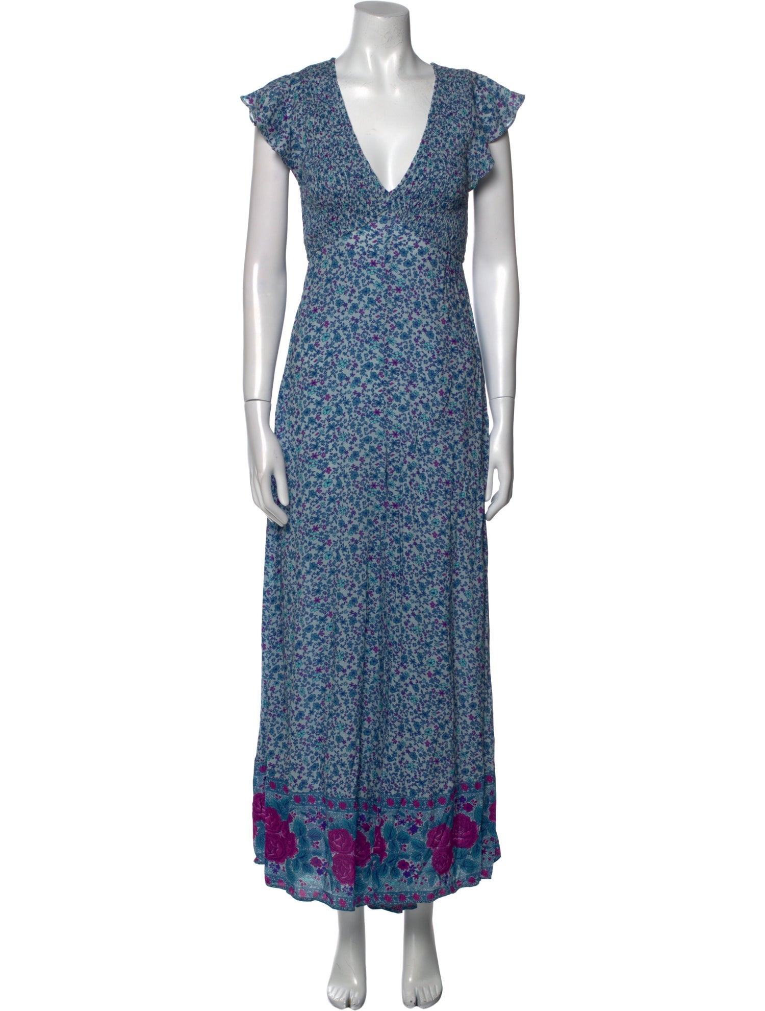 Spell Floral Print V-Neck Jumpsuit w/ Tags