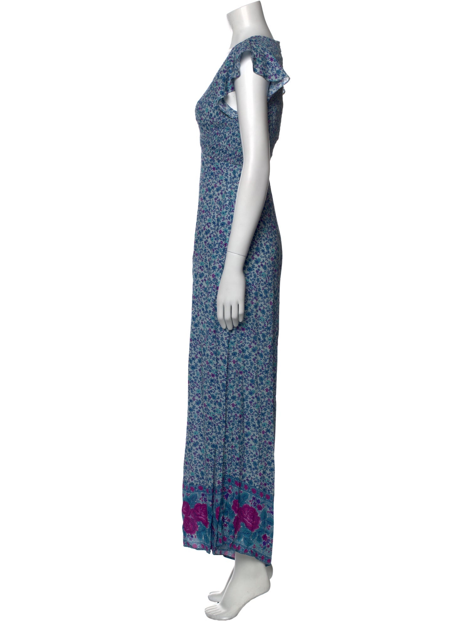 Spell Floral Print V-Neck Jumpsuit w/ Tags