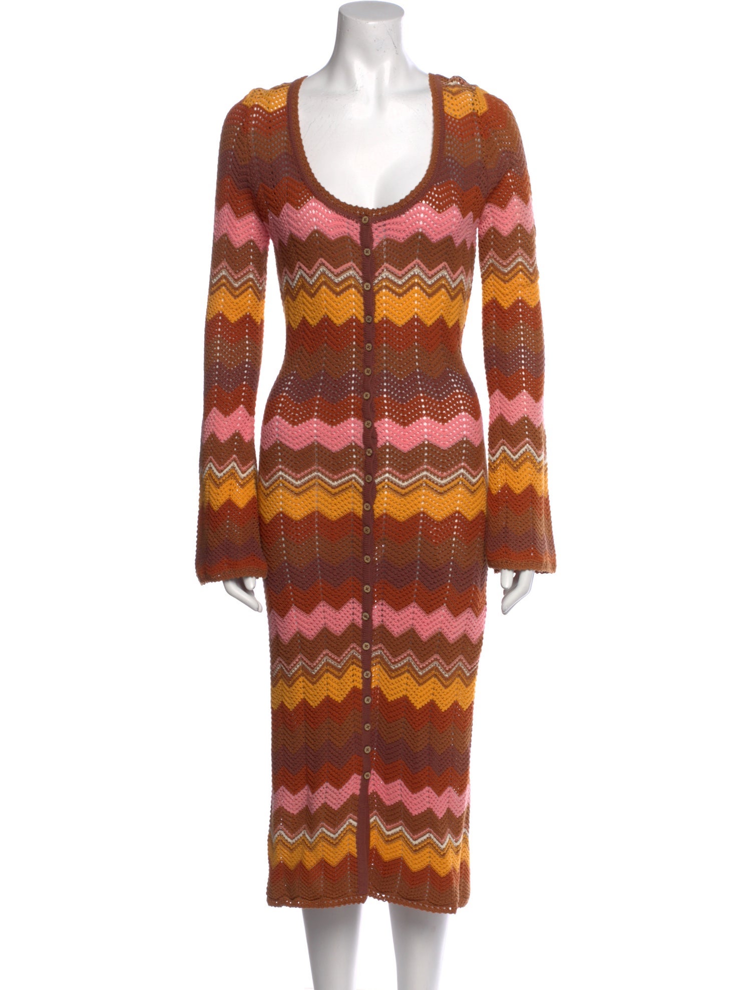 Spell Striped Midi Length Dress w/ Tags