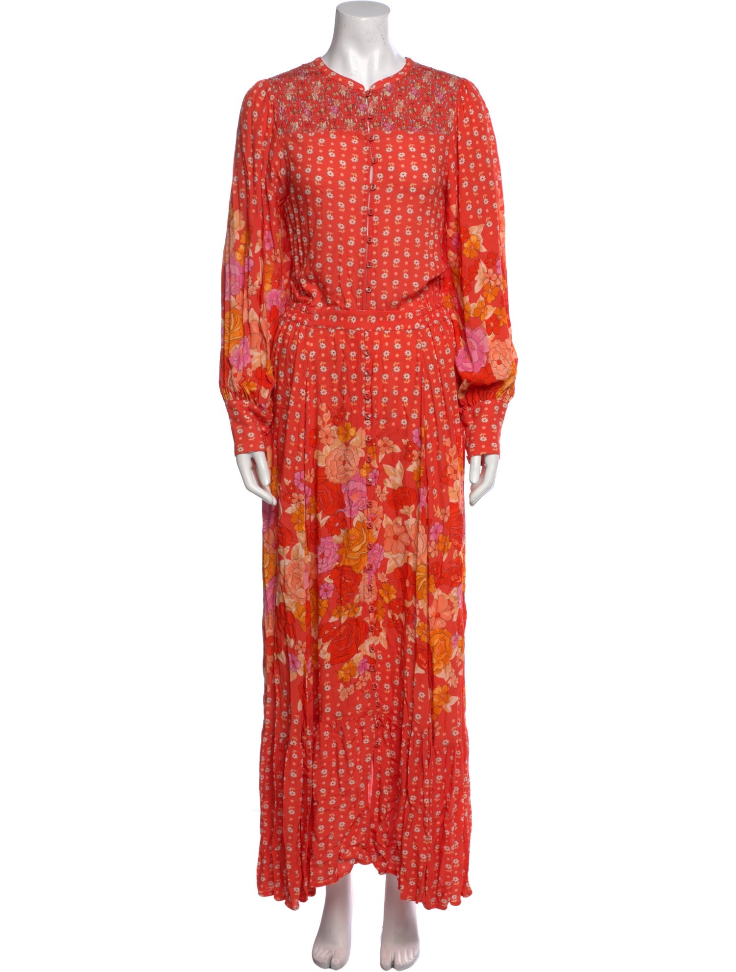 Spell Printed Long Dress w/ Tags