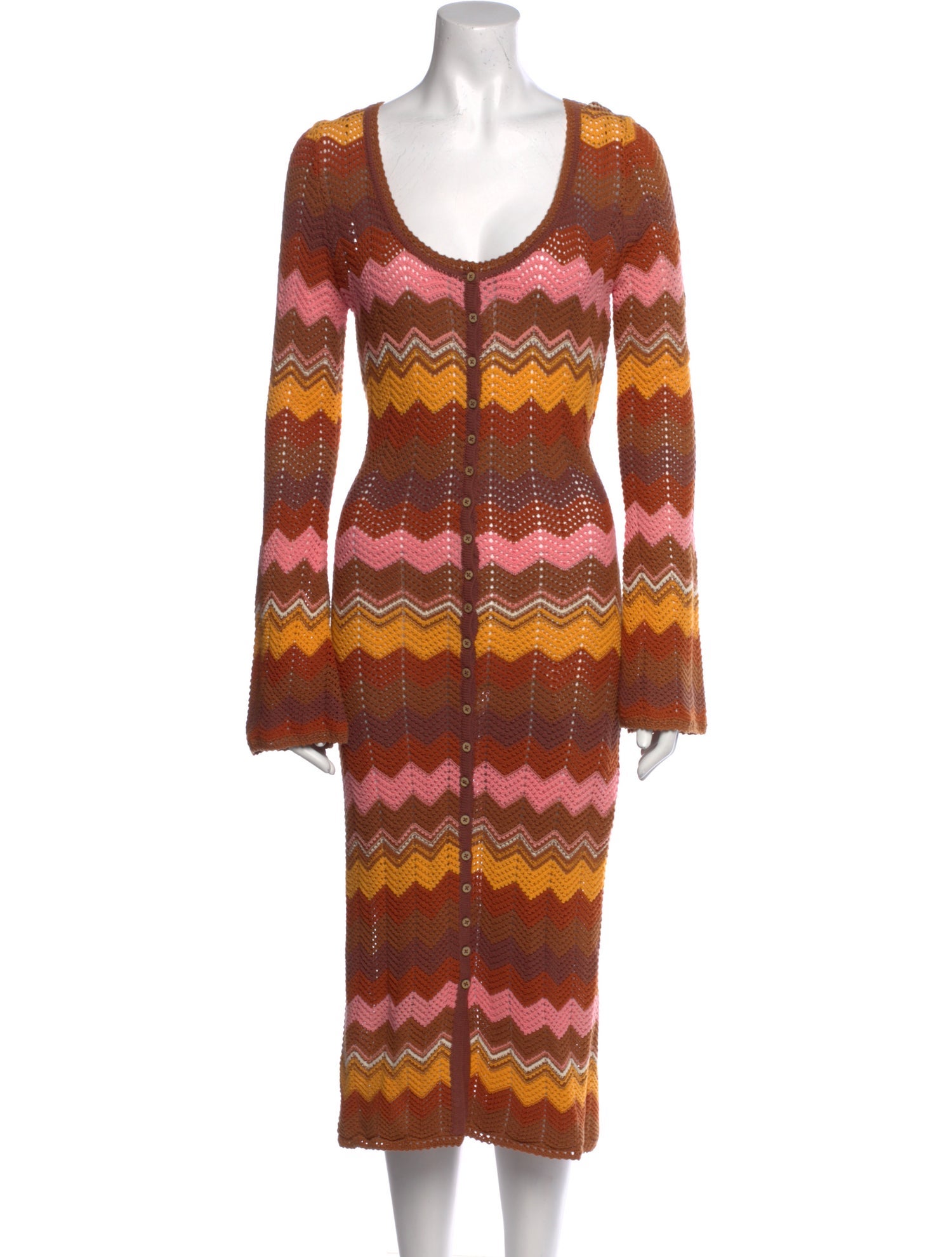 Spell Striped Midi Length Dress w/ Tags