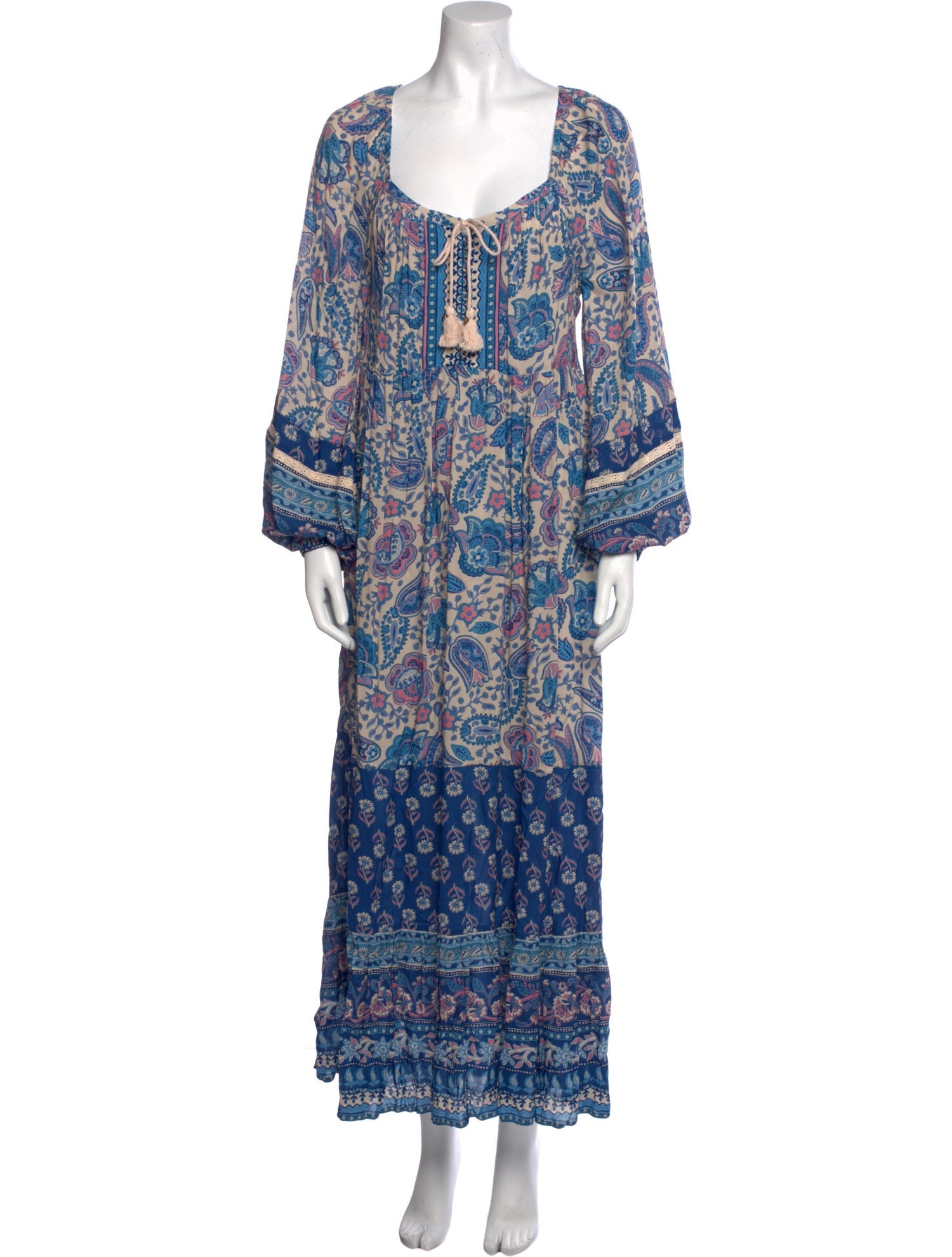 Spell Paisley Print Long Dress w/ Tags