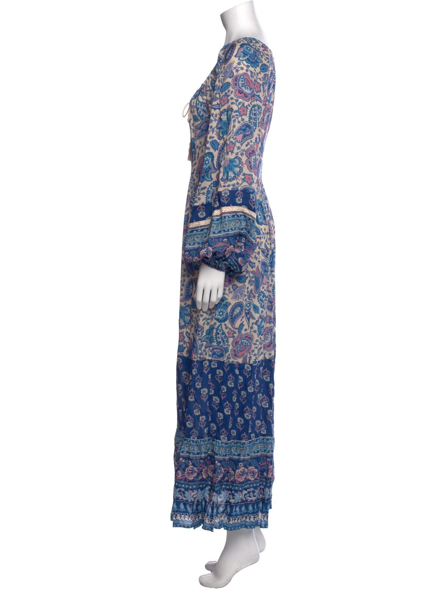 Spell Paisley Print Long Dress w/ Tags