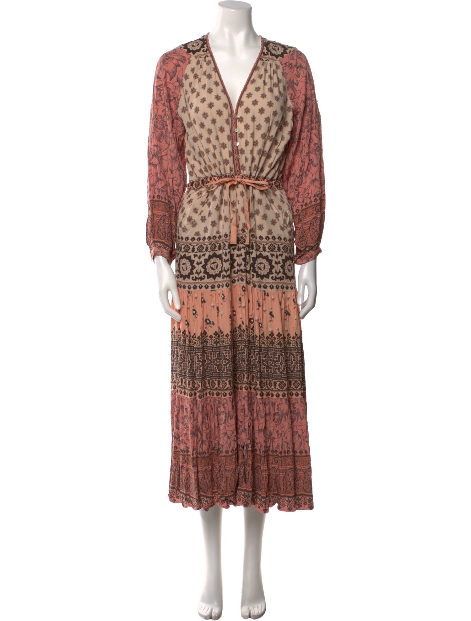 Spell Printed Long Dress w/ Tags