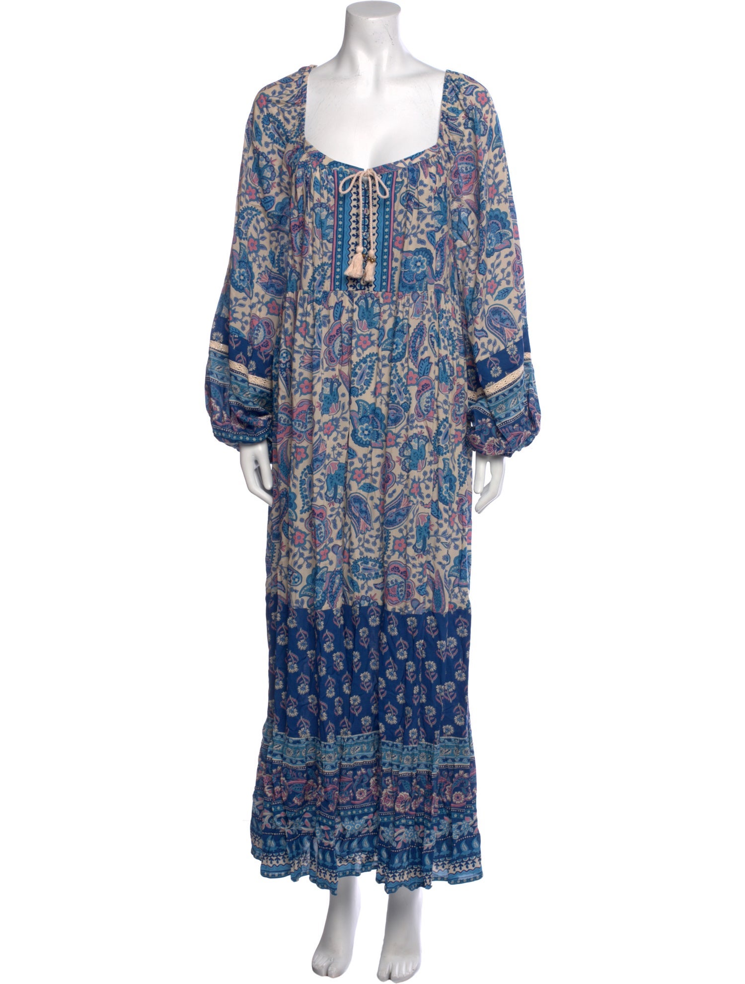 Spell Paisley Print Long Dress w/ Tags