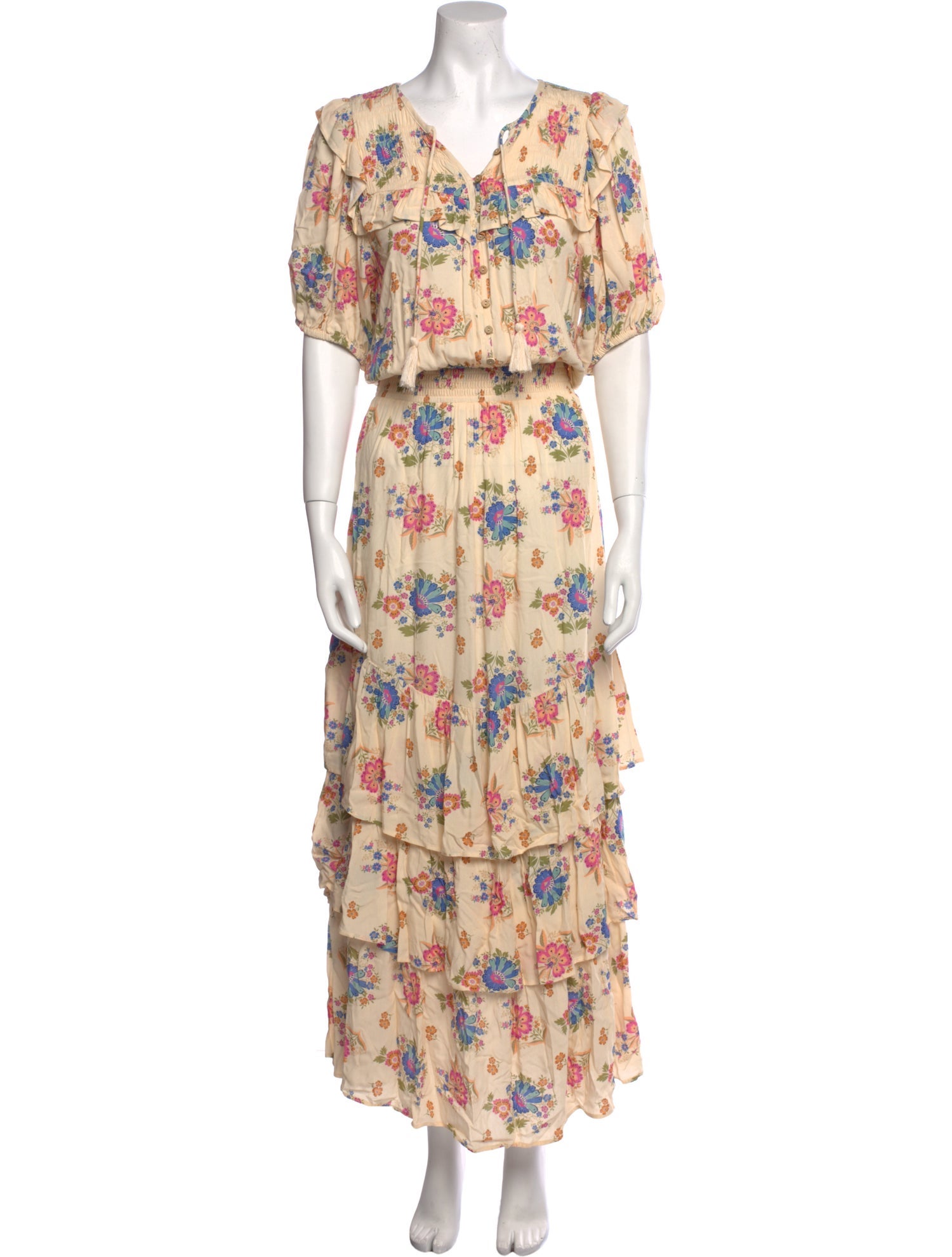 Spell Floral Print Long Dress w/ Tags