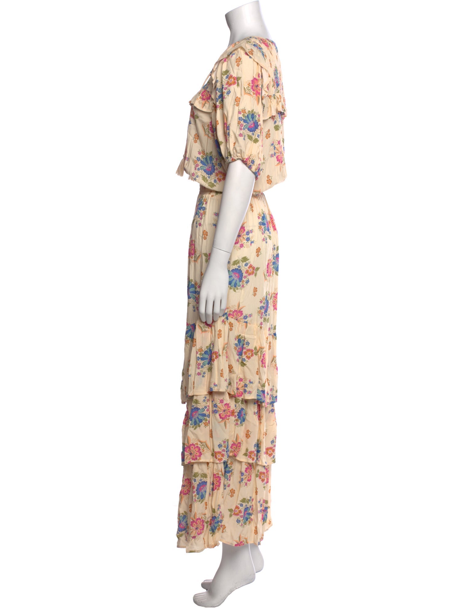 Spell Floral Print Long Dress w/ Tags