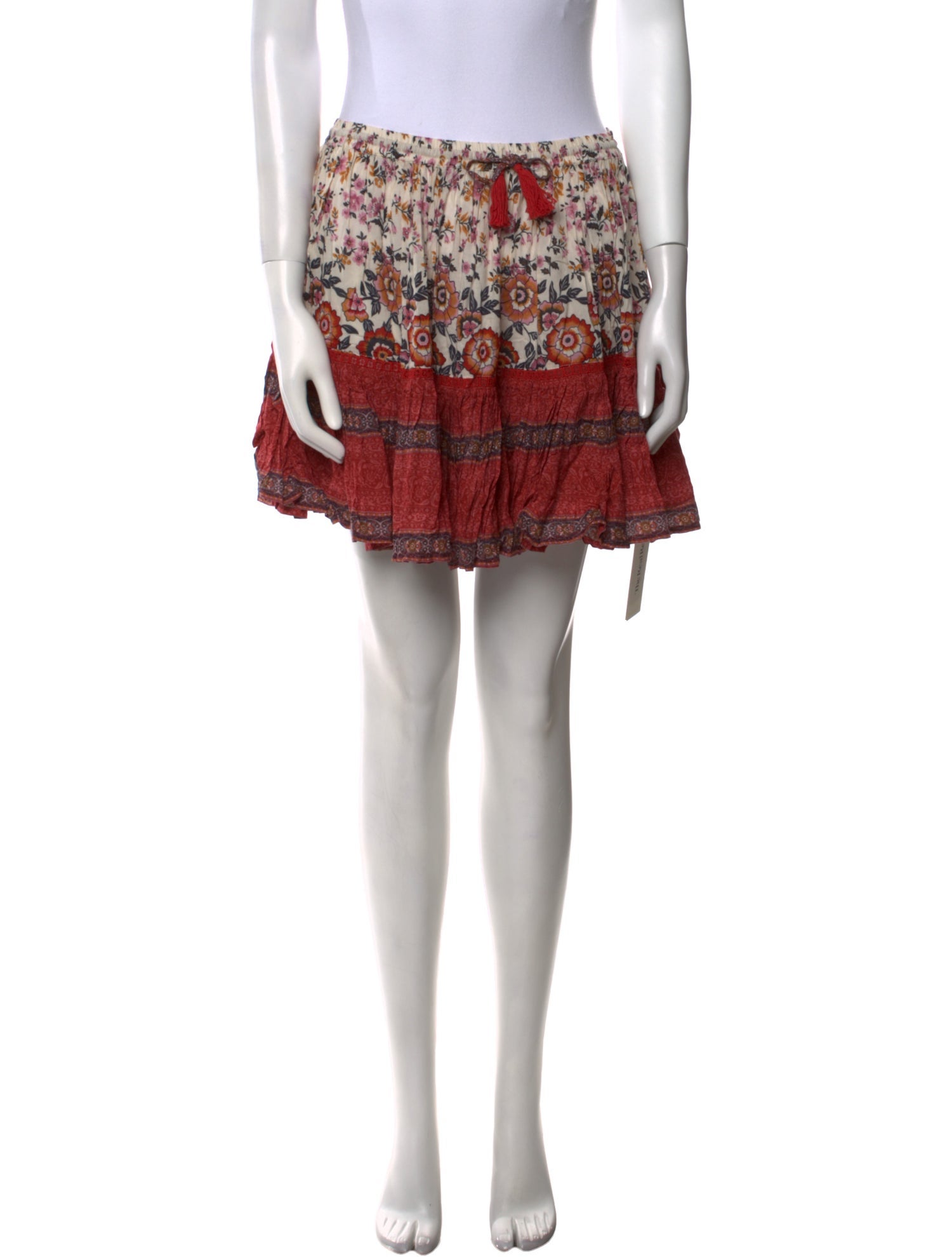Spell Floral Print Mini Skirt w/ Tags