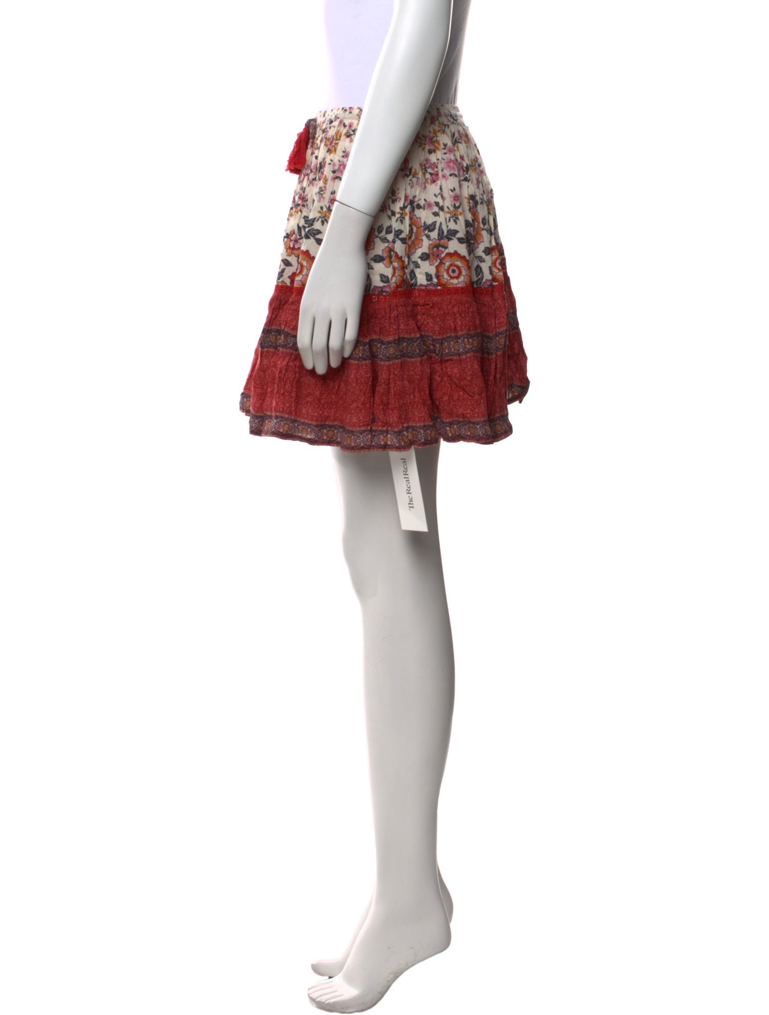 Spell Floral Print Mini Skirt w/ Tags