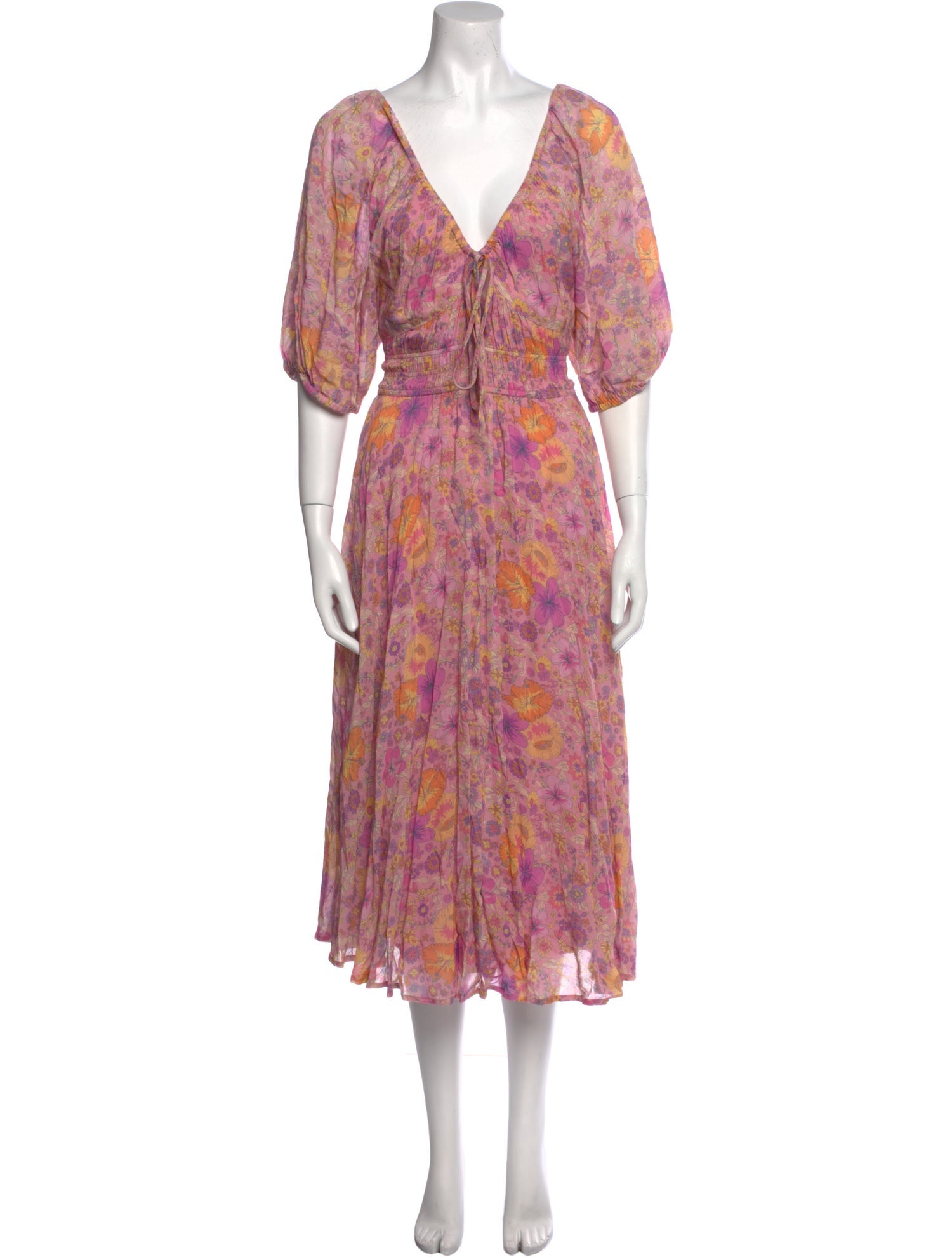 Spell Floral Print Long Dress w/ Tags