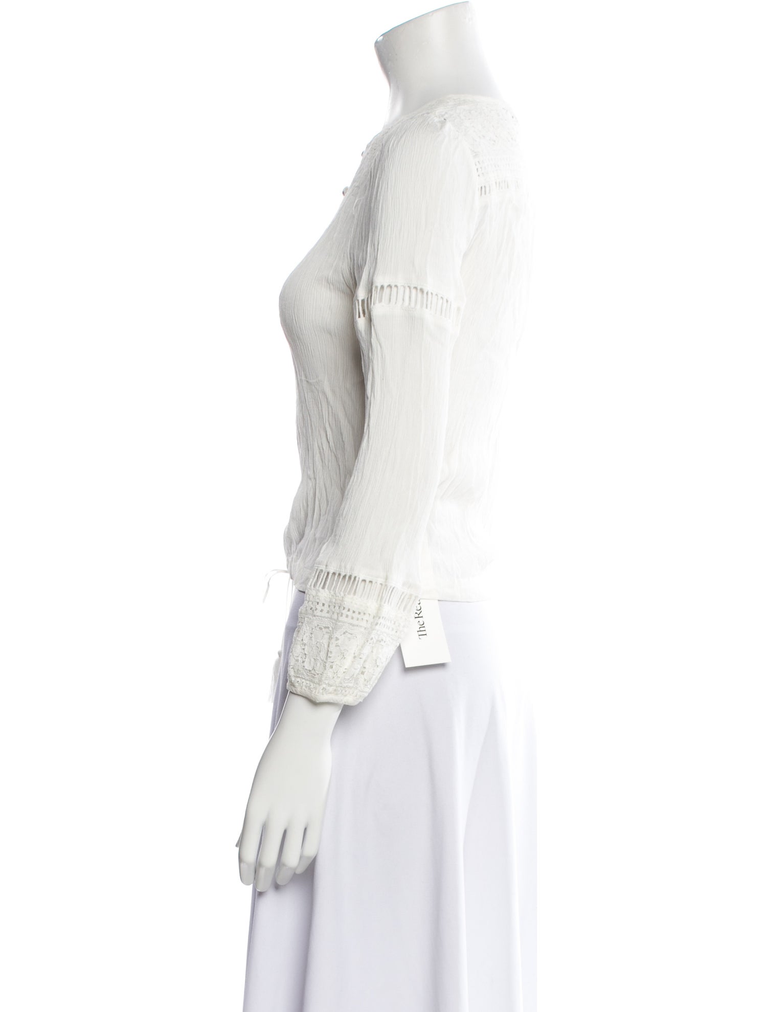 Spell Crew Neck Three-Quarter Sleeve Blouse