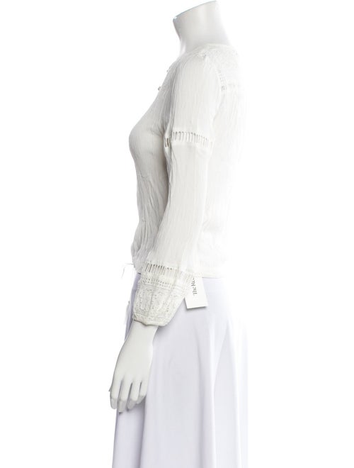 Spell Crew Neck Three-Quarter Sleeve Blouse