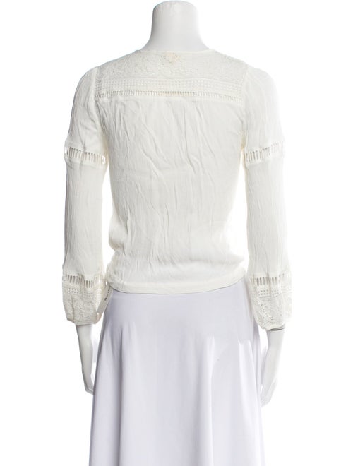 Spell Crew Neck Three-Quarter Sleeve Blouse