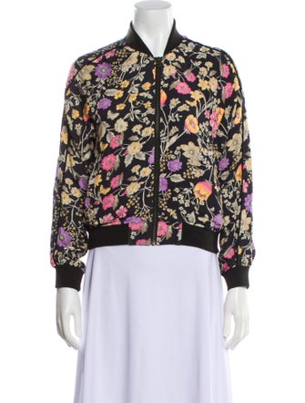 Spell Floral Print Bomber Jacket
