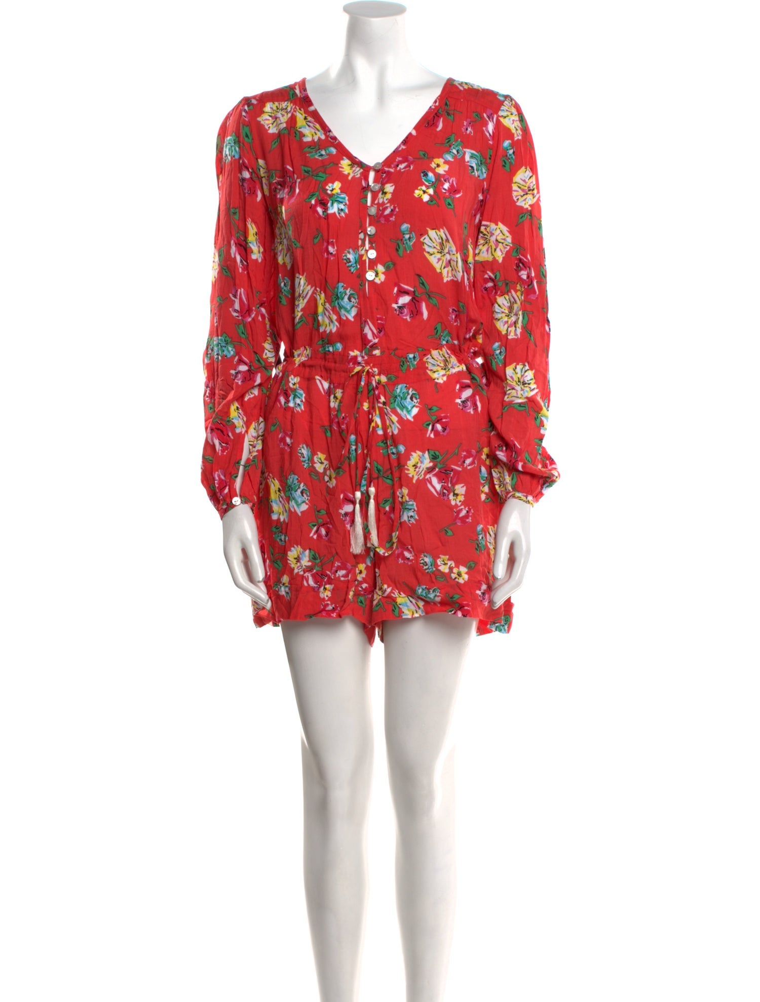 Spell Floral Print V-Neck Romper