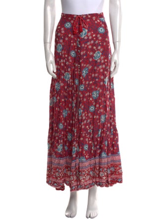 Spell Floral Print Midi Length Skirt