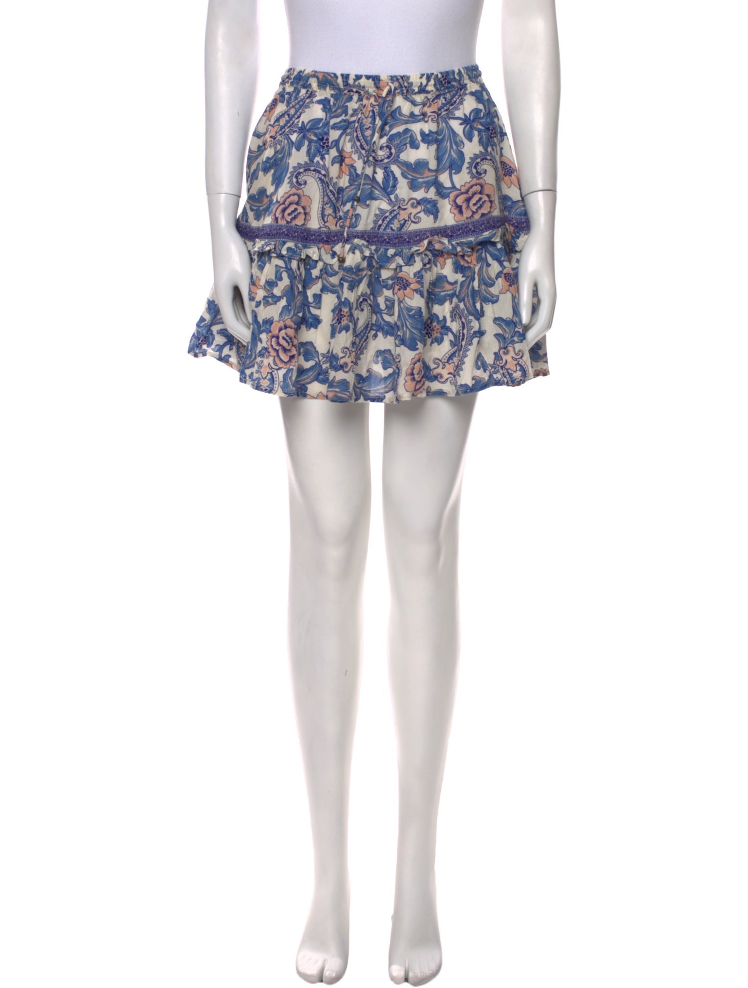 Spell Paisley Print Mini Skirt