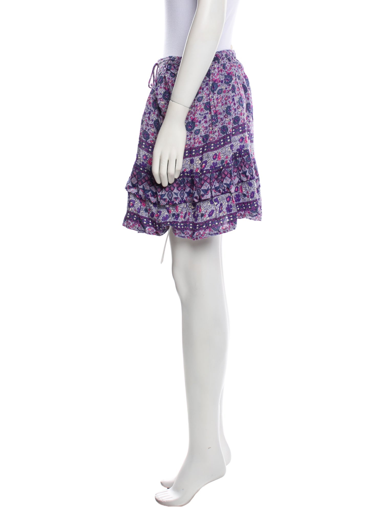 Spell Floral Print Mini Skirt